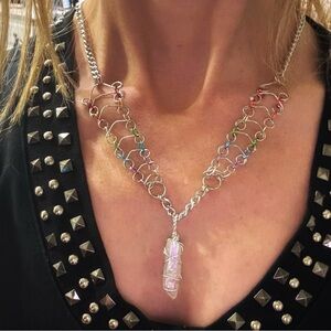 Rainbow Handmade Crystal Necklace